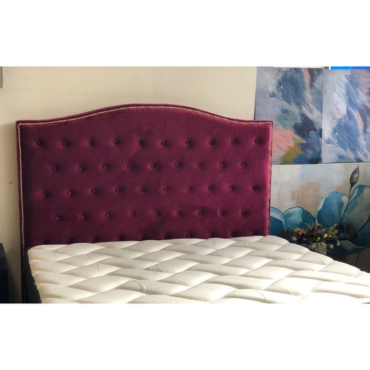 Washington Wine Red Velvet Headboard