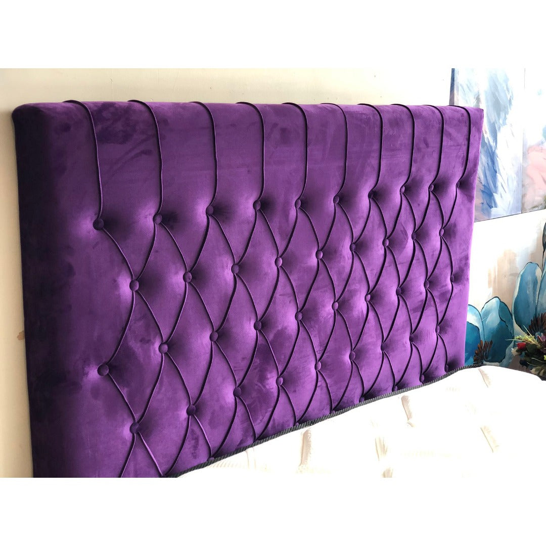 Chicago Purple Velvet Headboard