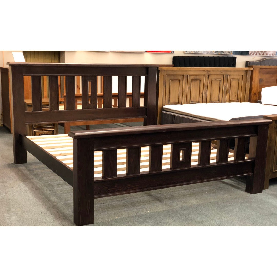 Felton Bedframe in Dark Wood Colour