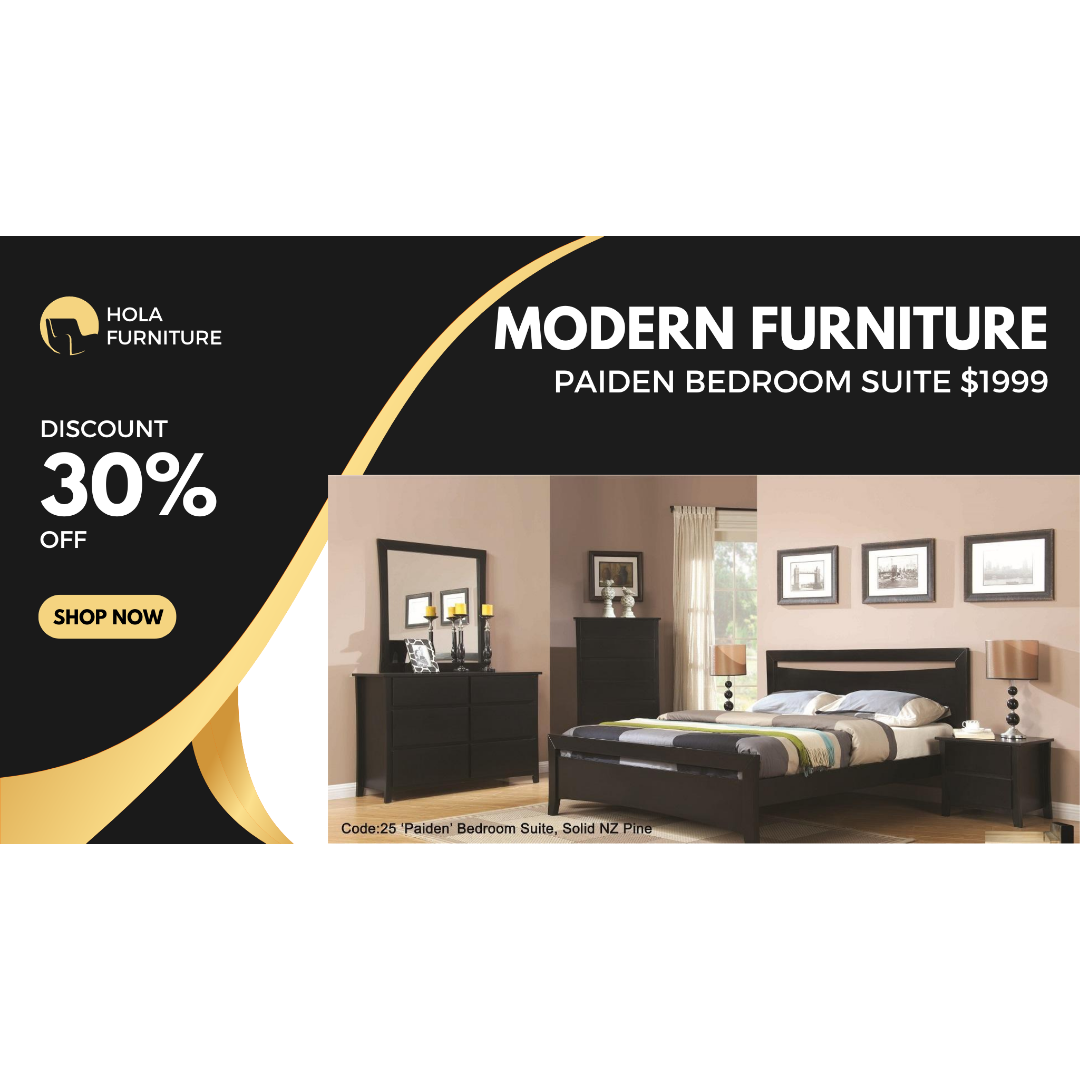 Paiden Bedroom Suite Black – Hola furniture