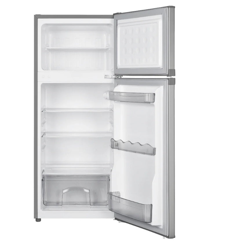 Imprasio 125L Top Mount Fridge Freezer Stainless Steel