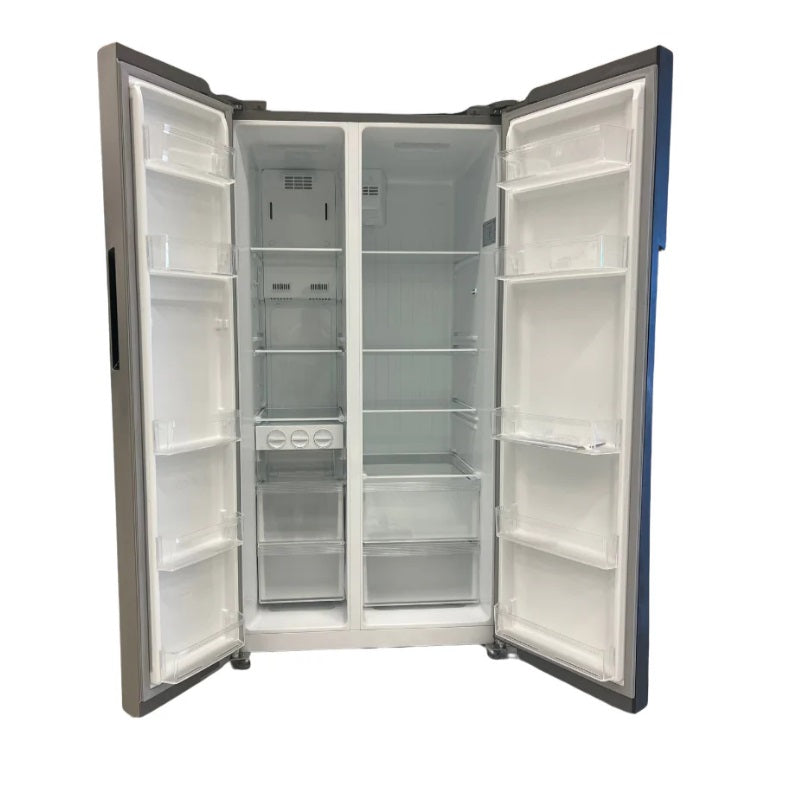 Midea 584L Side By Side Fridge Freezer Stainless Steel