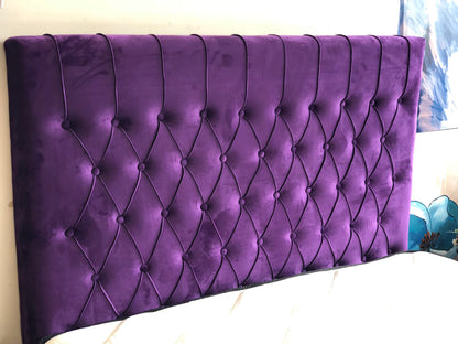 Chicago Purple Velvet Headboard